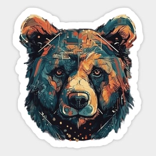 Boho bear Sticker